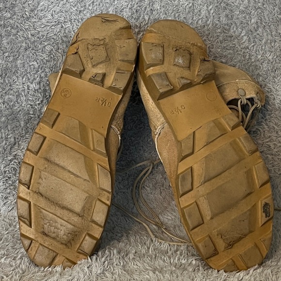 VTG 1997 RO Search US Military Combat Boots Desert Tan Hot Weather 9.5 R - Picture 5 of 16